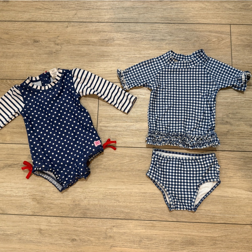 Ruffle Butts Rash Guard 2 Piece Swimsuits 12-18 months & 18-24 months